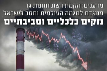 מכתב המדענים: הקמת רשת תחנות גז מנוגדת למגמה העולמית ותסב לישראל נזקים כלכליים וסביבתיים