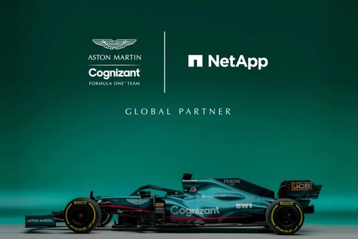 NetApp מאיצה את מכוניות אסטון מרטין במרוצי פורמולה 1