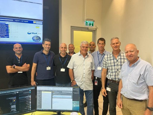 יו"ר קבוצת דלק ישראל וחברי הנהלה ביקרו במיתקן של MedOne בטירת הכרמל